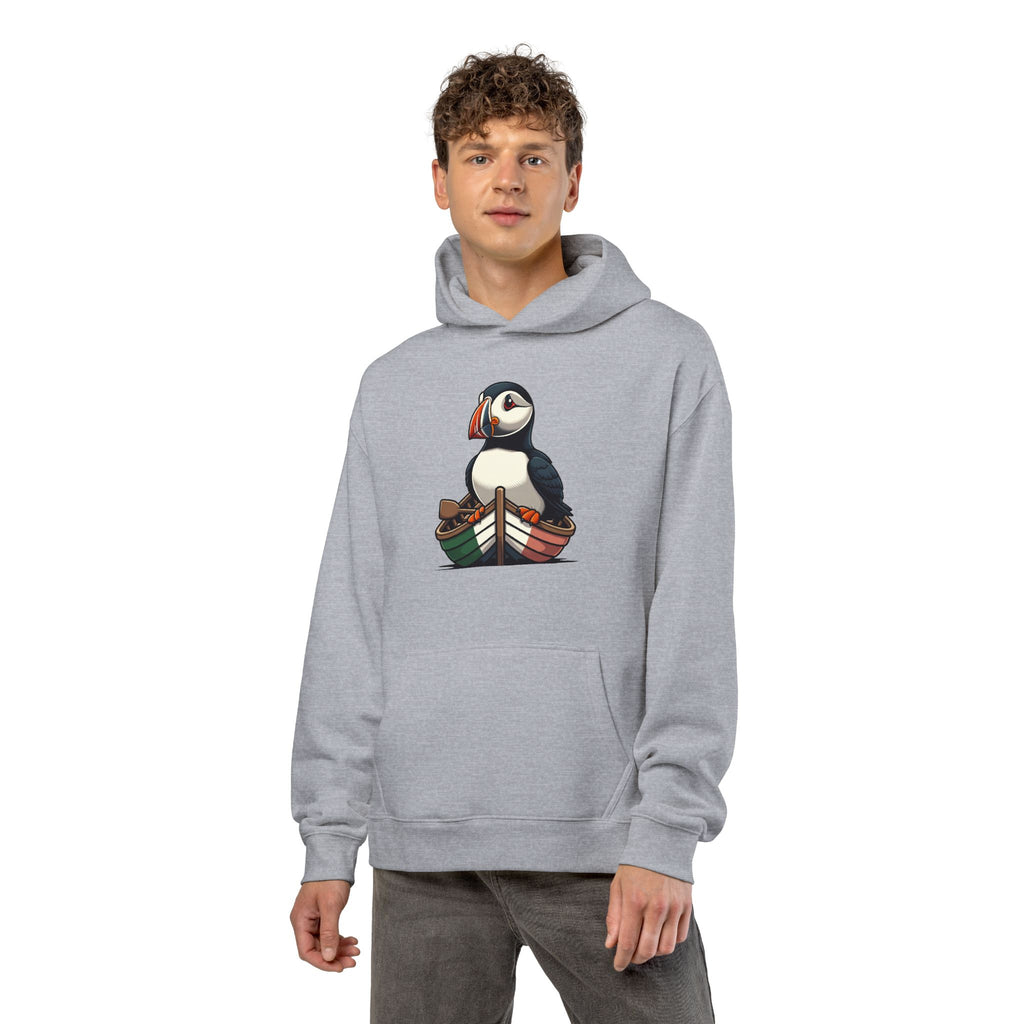Puffin Rowboat Hoodie — Cute Nautical Puffin Graphic Hoodie