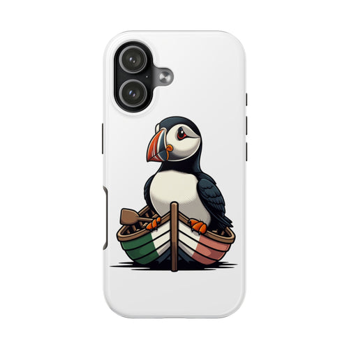 Newfoundland Puffin Rowboat Tough Phone Case