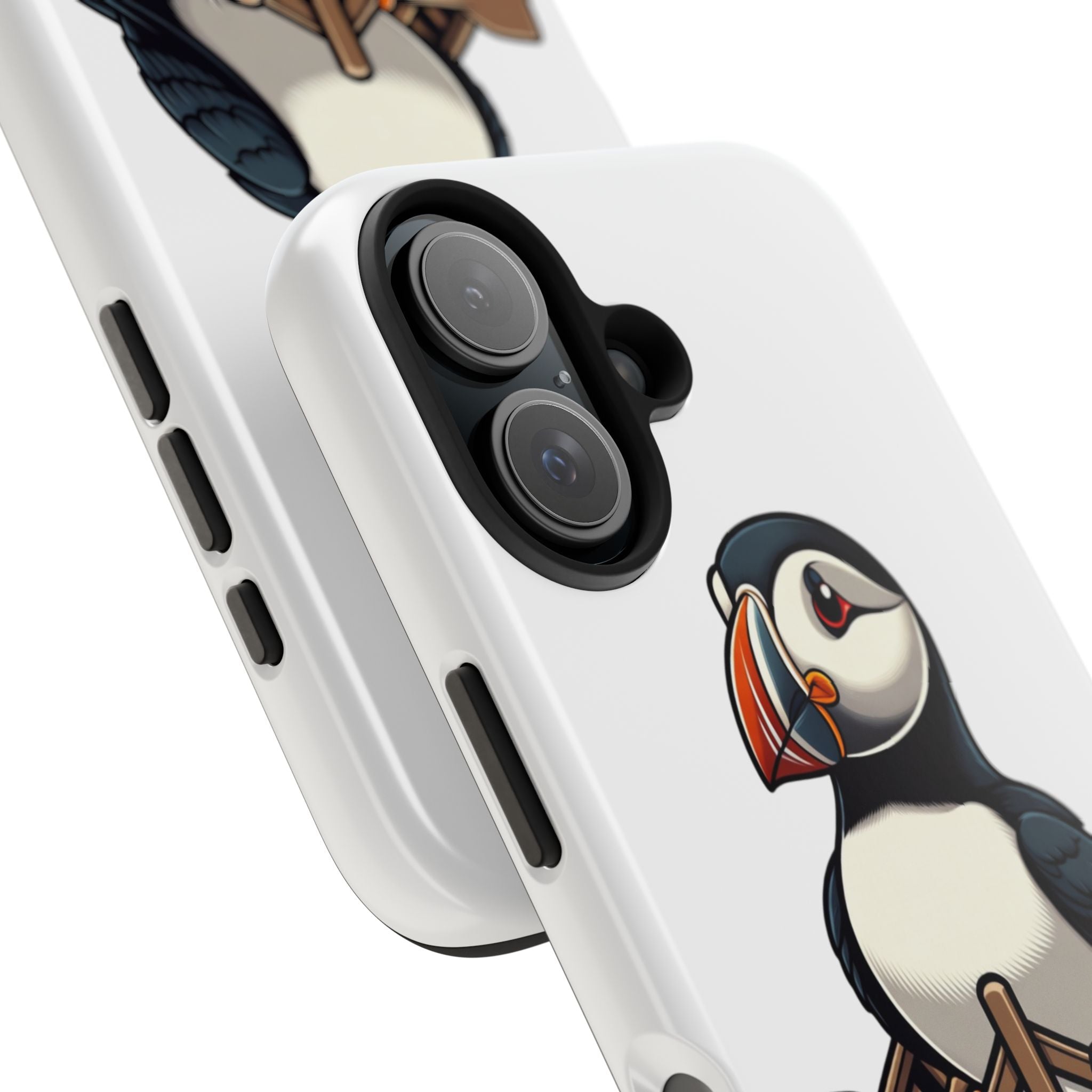 Newfoundland Puffin Rowboat Tough Phone Case