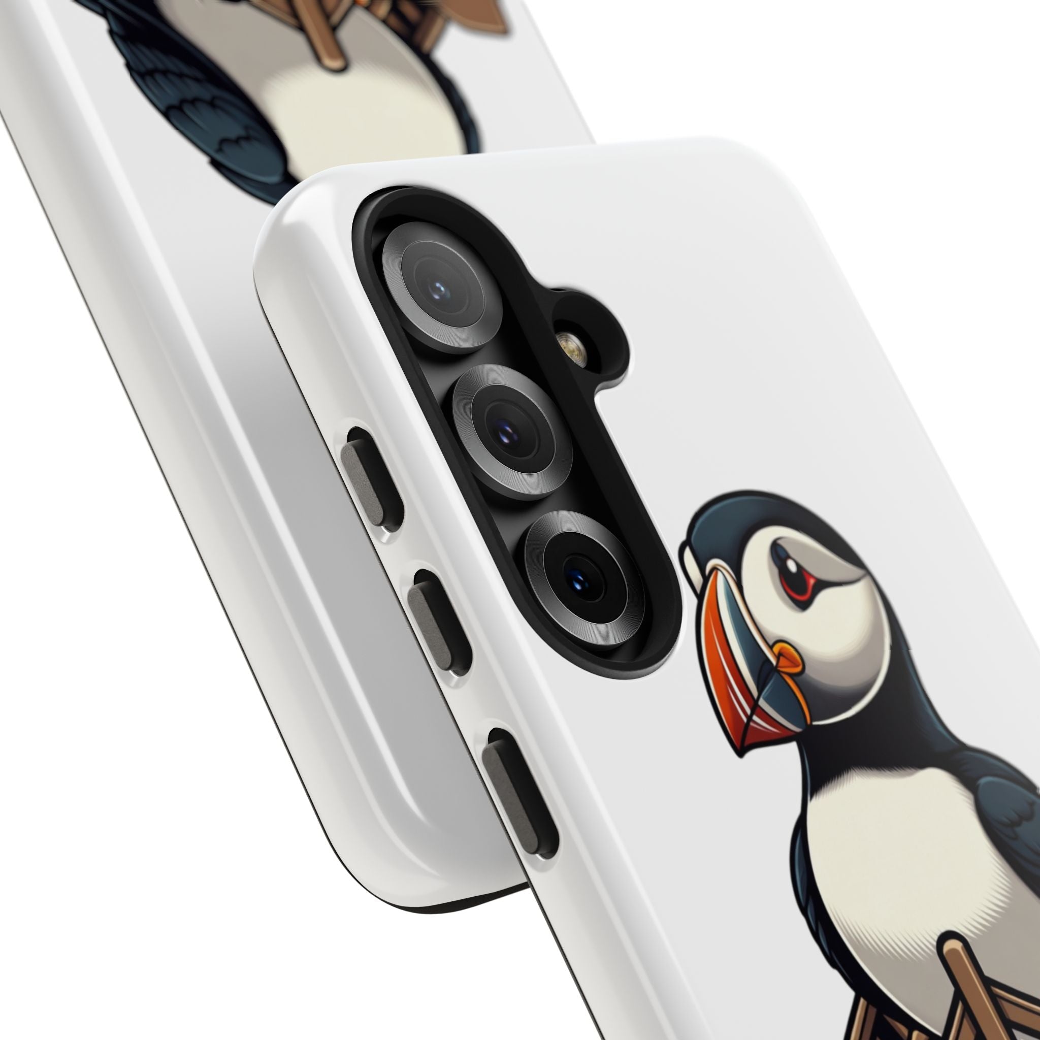 Newfoundland Puffin Rowboat Tough Phone Case