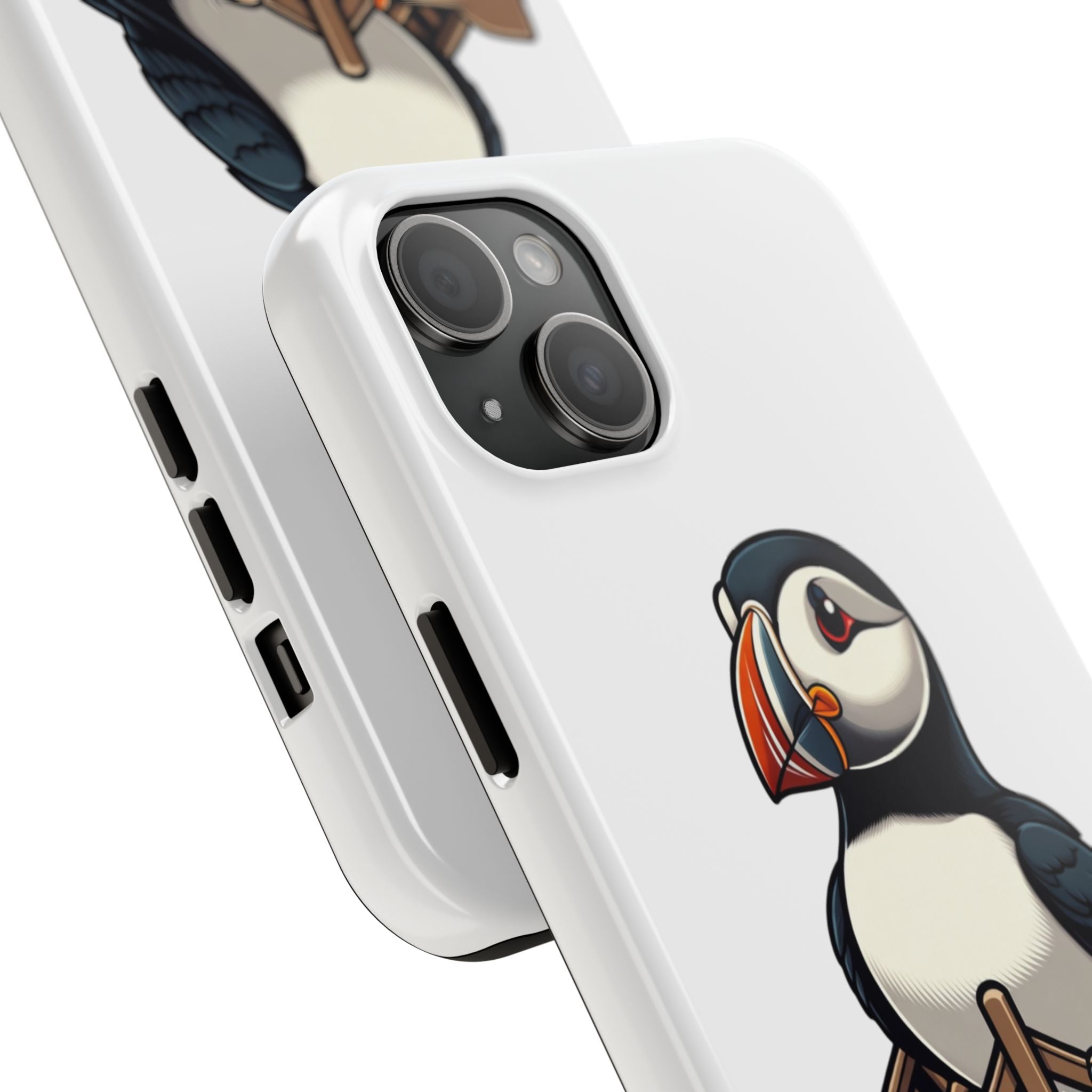 Newfoundland Puffin Rowboat Tough Phone Case