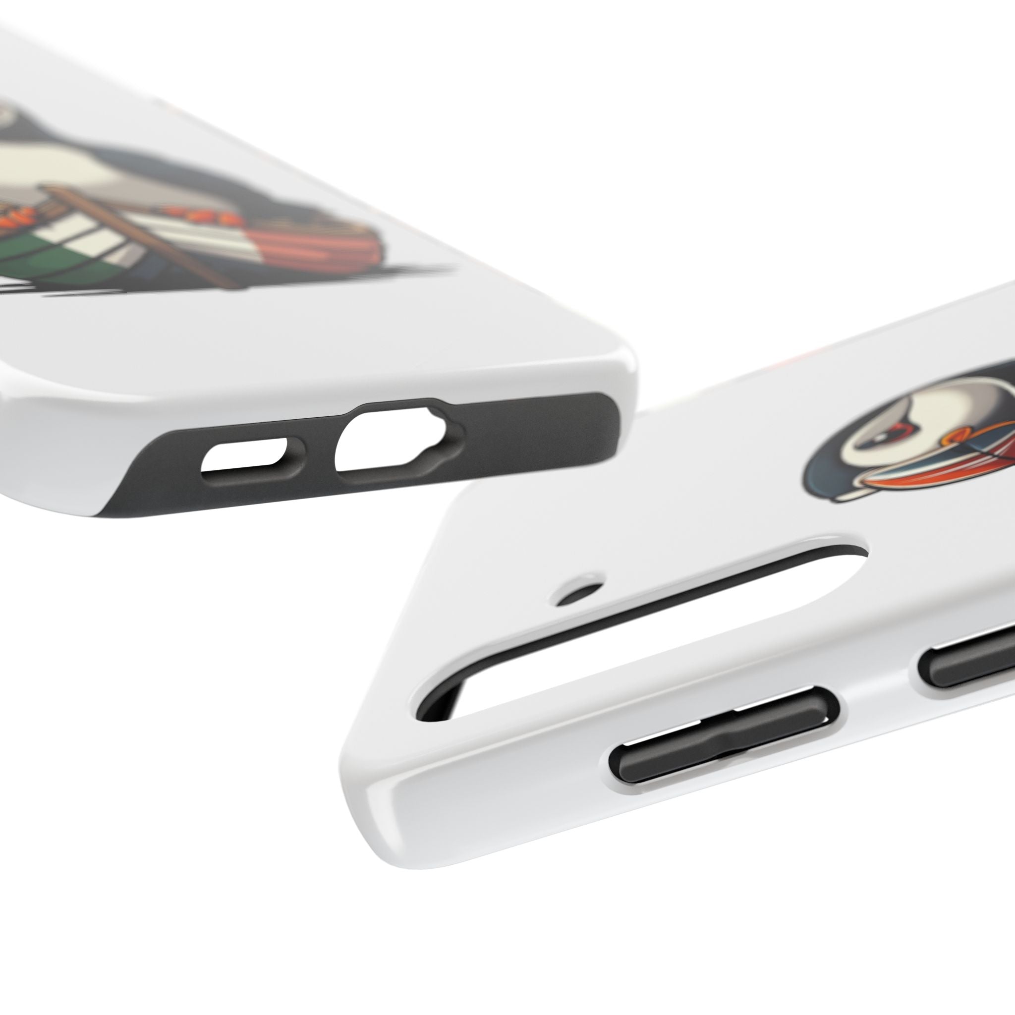 Newfoundland Puffin Rowboat Tough Phone Case