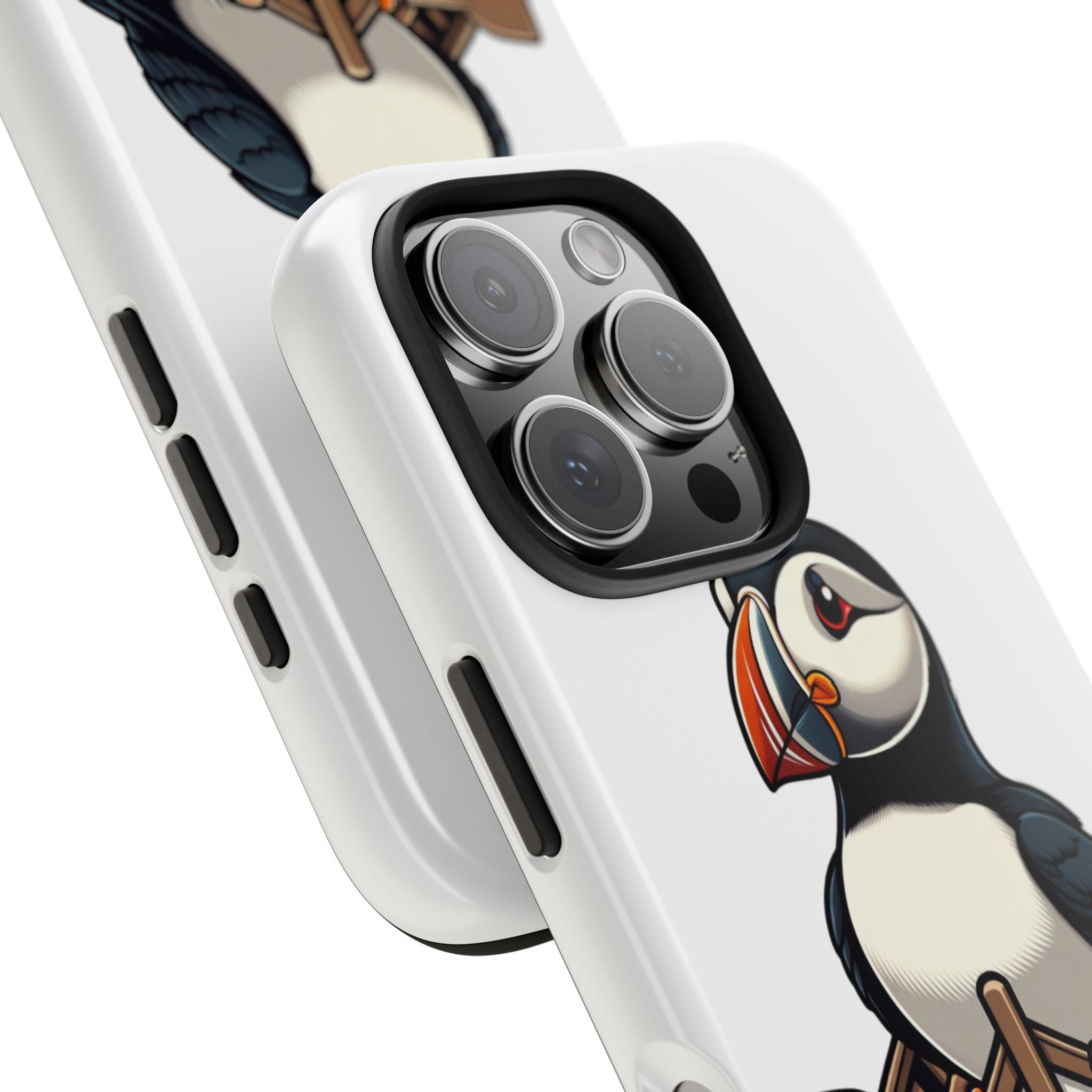 Newfoundland Puffin Rowboat Tough Phone Case