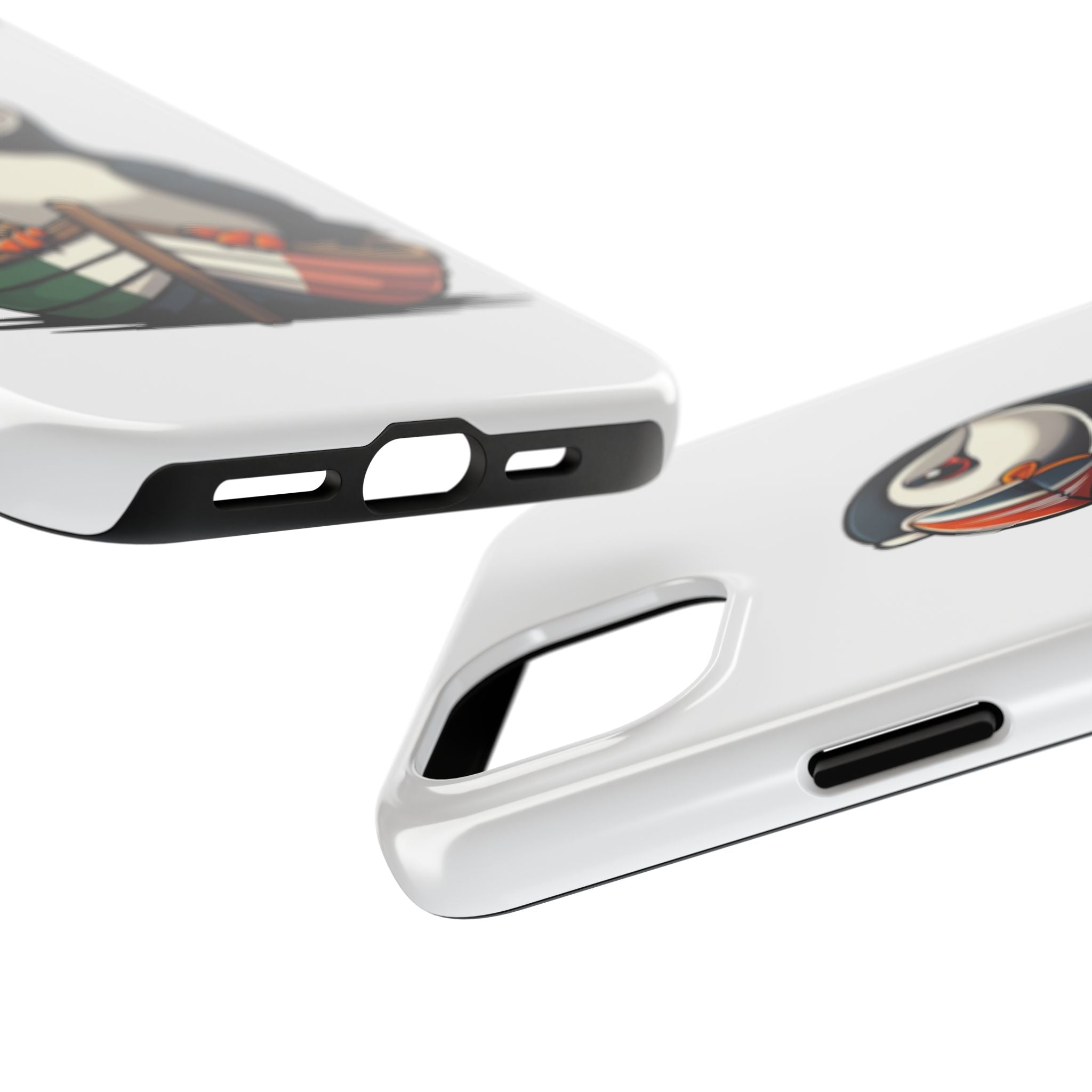 Newfoundland Puffin Rowboat Tough Phone Case