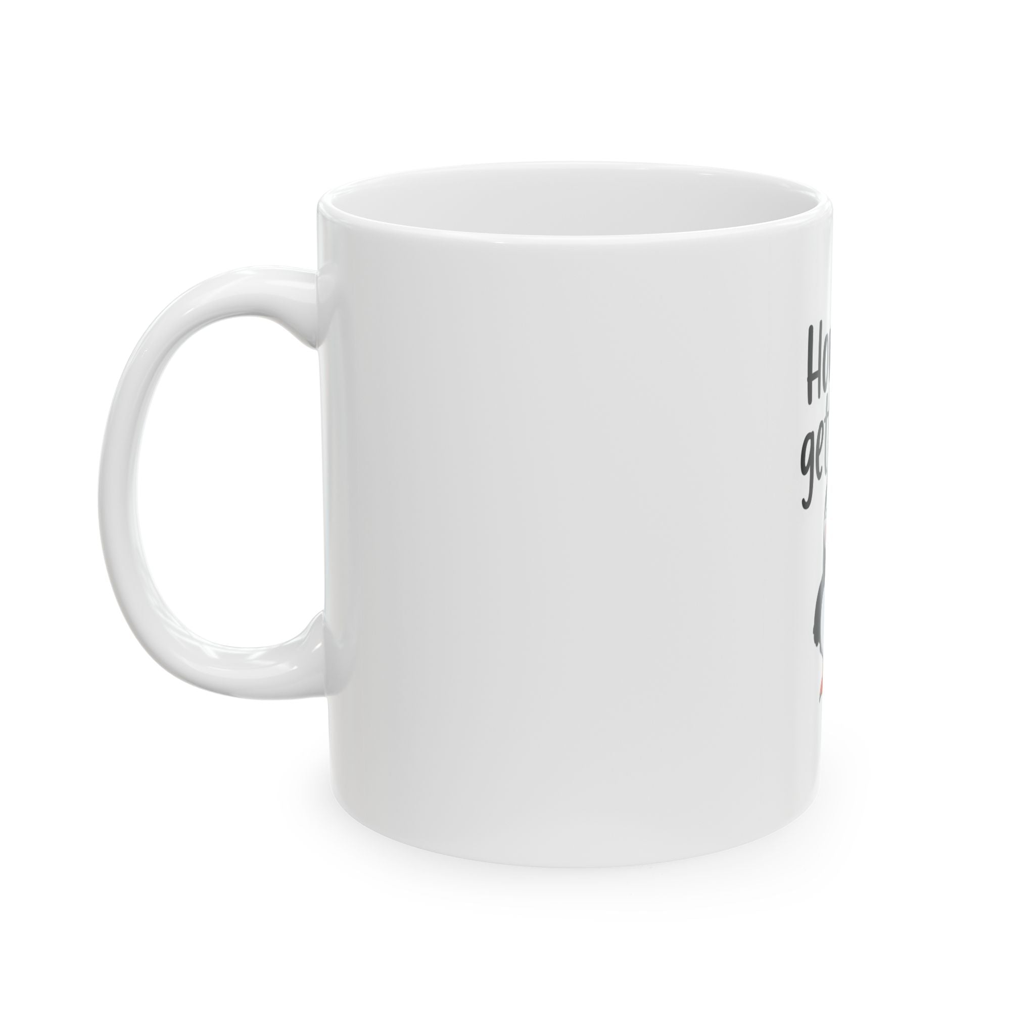 Newfoundland Puffin Mug — "How's Ya Gettin' on B'y?" Ceramic Coffee Cup (11oz)