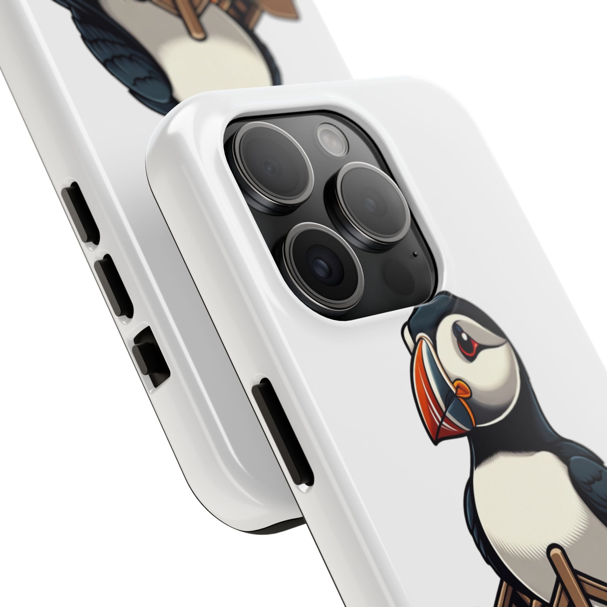 Newfoundland Puffin Rowboat Tough Phone Case