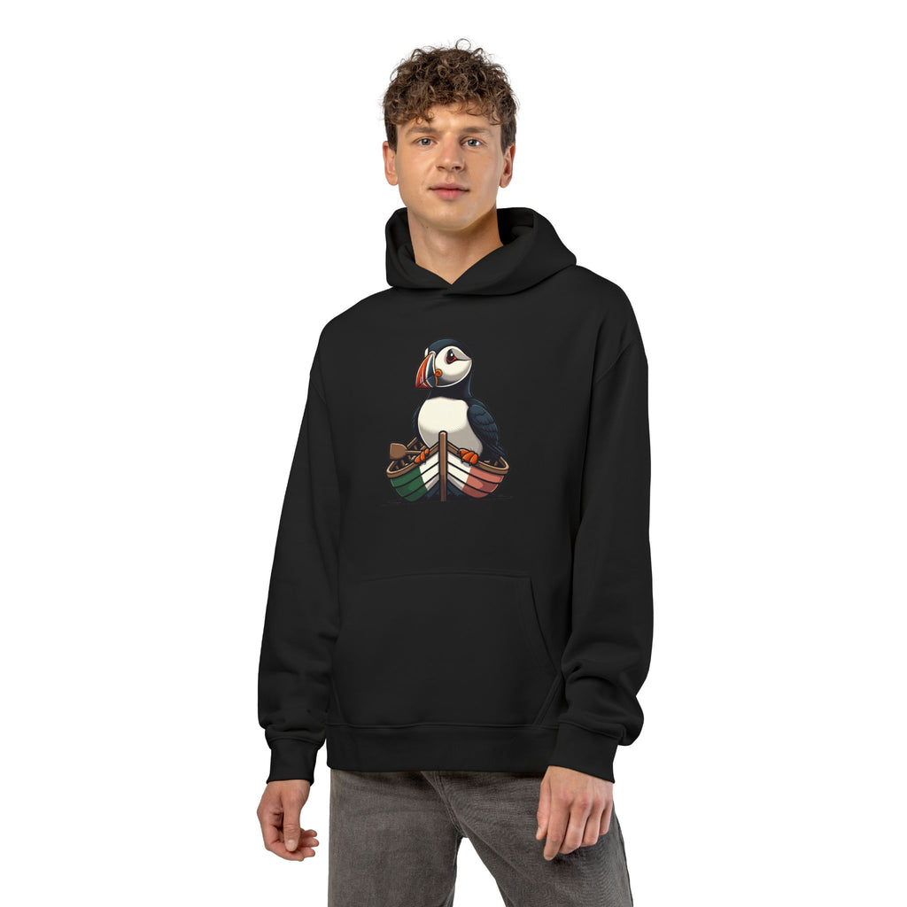 Puffin Rowboat Hoodie — Cute Nautical Puffin Graphic Hoodie