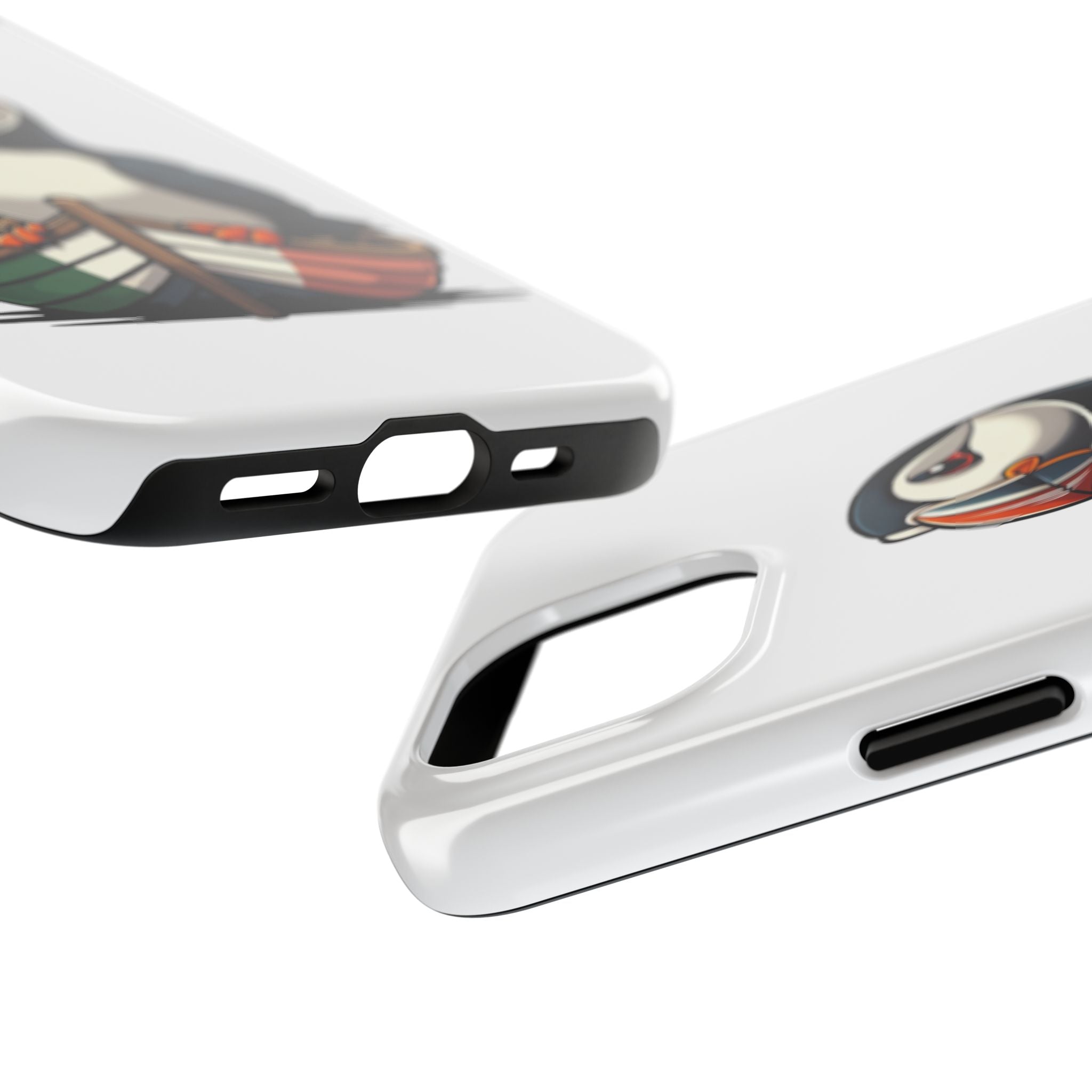 Newfoundland Puffin Rowboat Tough Phone Case