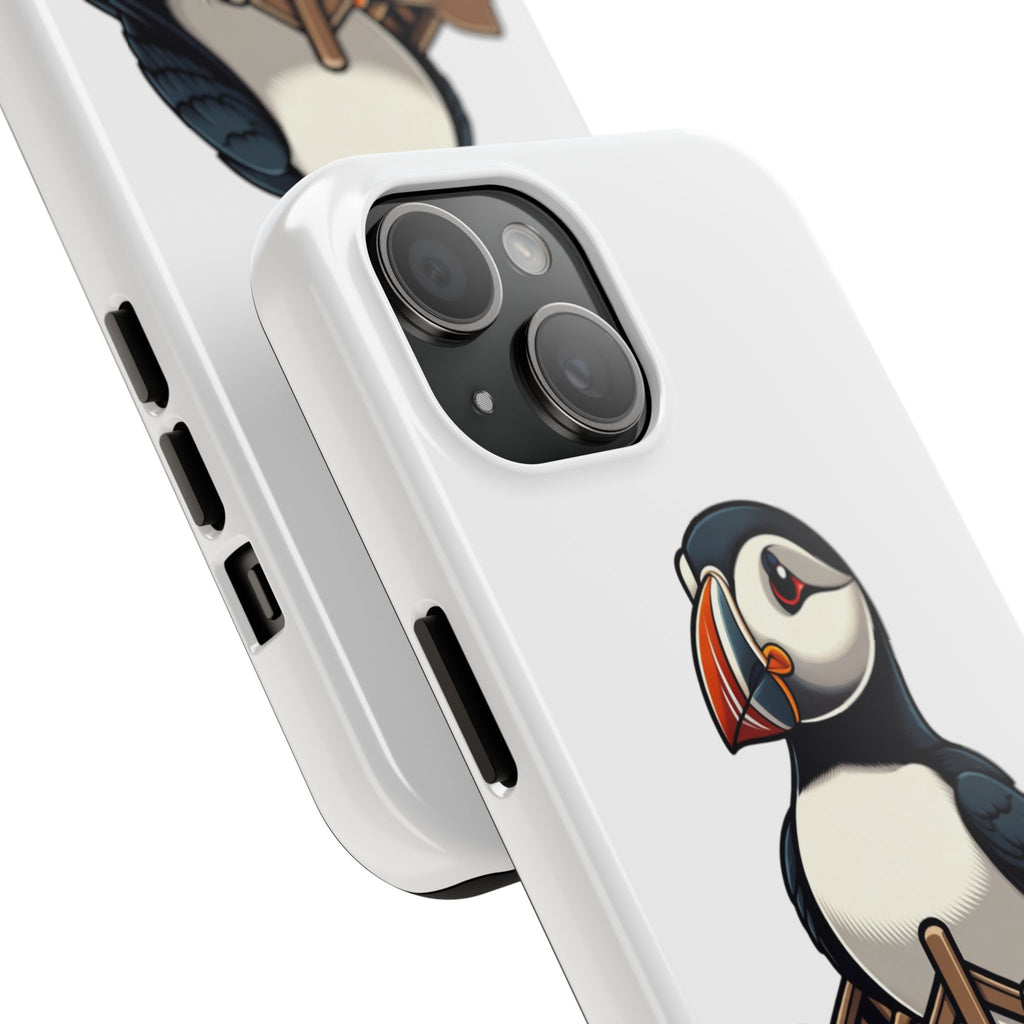 Newfoundland Puffin Rowboat Tough Phone Case