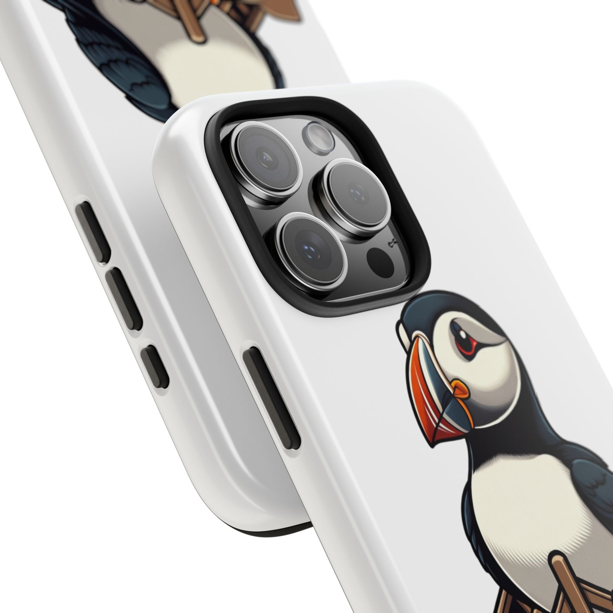 Newfoundland Puffin Rowboat Tough Phone Case
