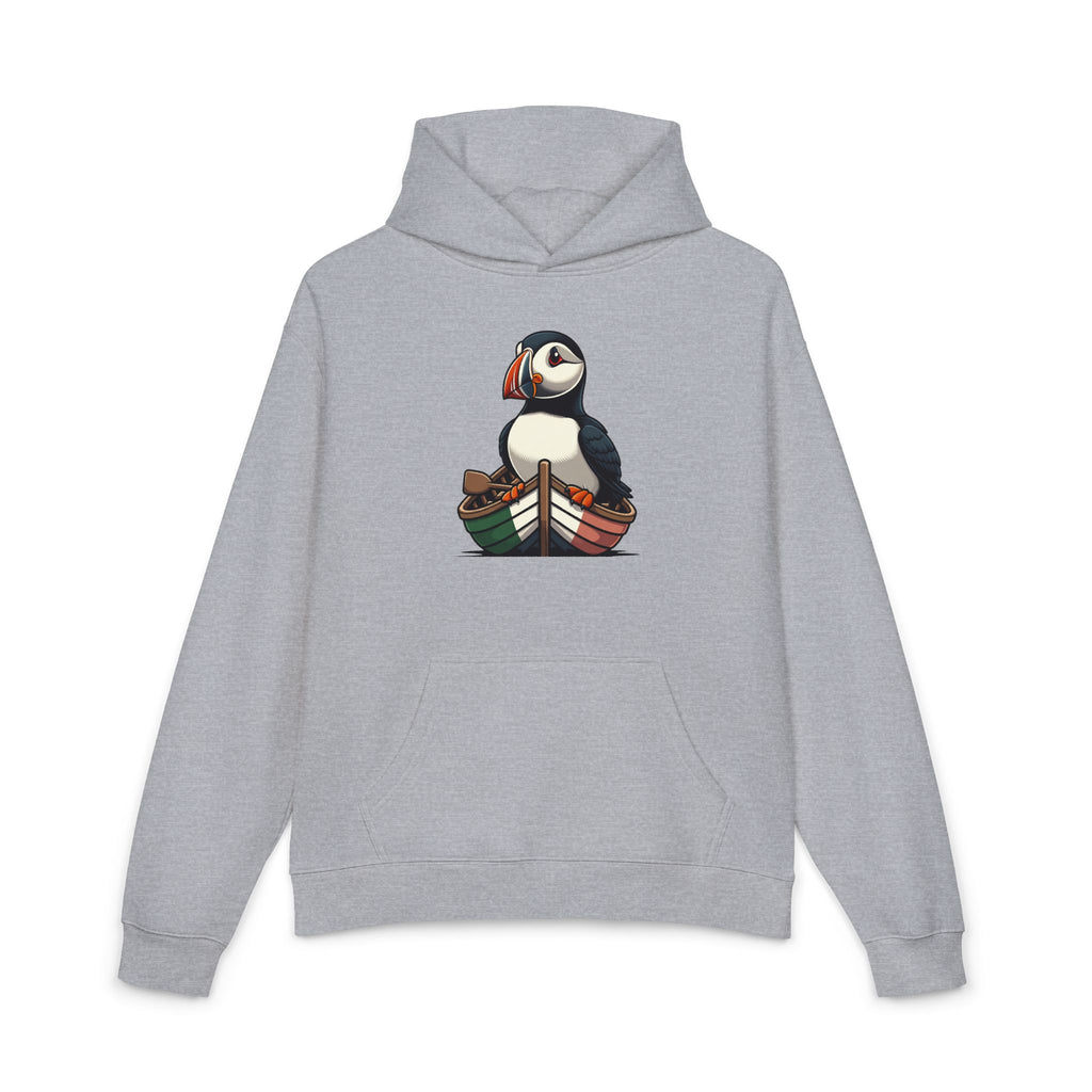 Puffin Rowboat Hoodie — Cute Nautical Puffin Graphic Hoodie